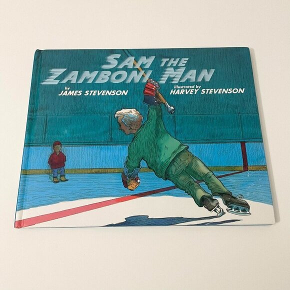 Vtg 1998 Sam the Zamboni Man Hardcover James Stevenson - Picture 1 of 16